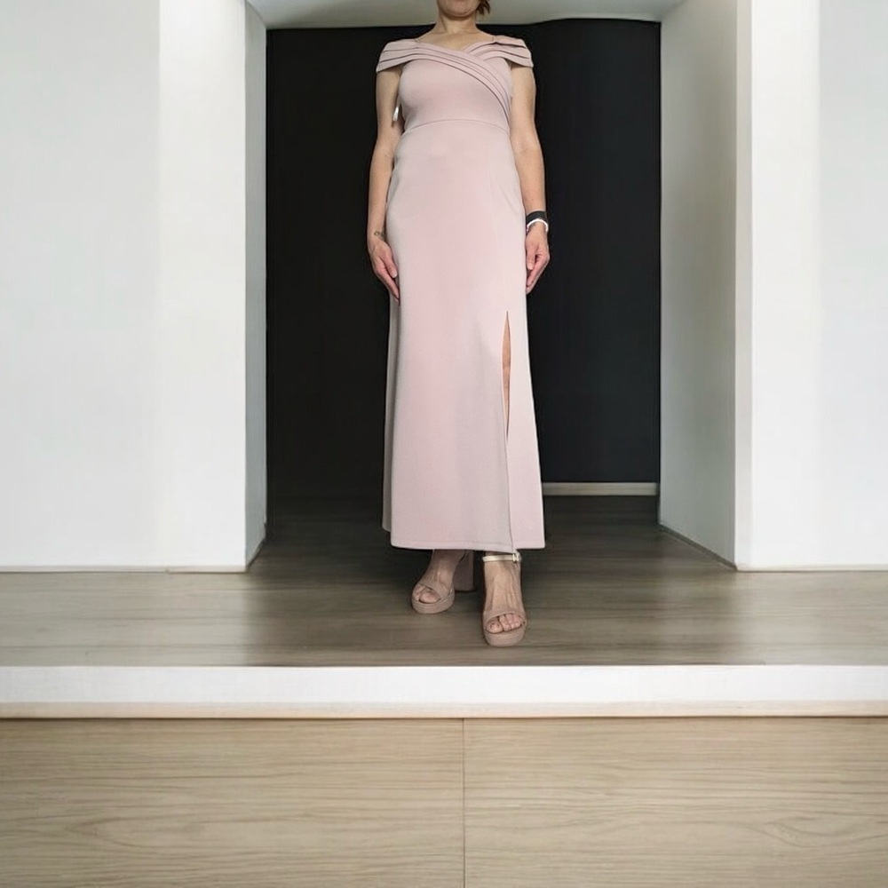 Enfocus Studio Blush One Shoulder Dress